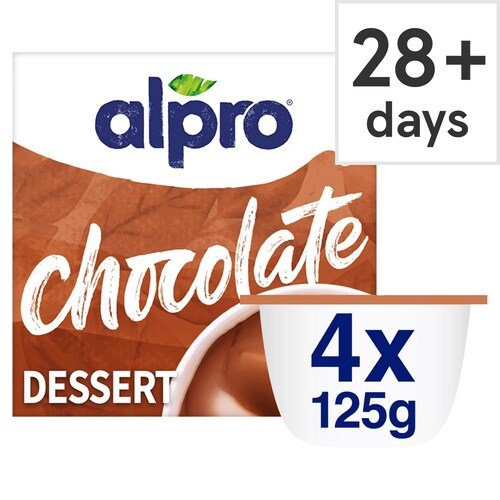 Alpro Chocolate Soya Dessert 4 x 125g pack