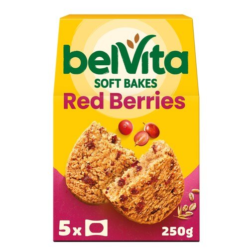 Belvita Soft Bakes Red Berries 250g pack