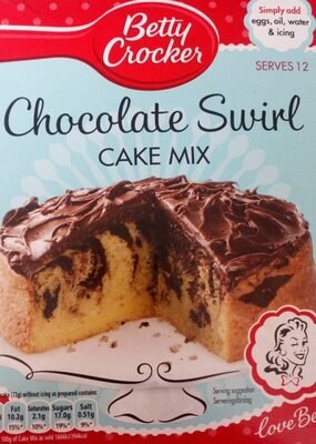 Betty Crocker Chocolate Swirl Cake Mix 425g pack