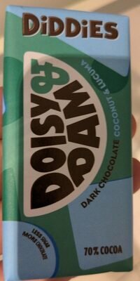 Doisy & Dam Dark Chocolate Coconut & Lucuma Snaps 100g pack