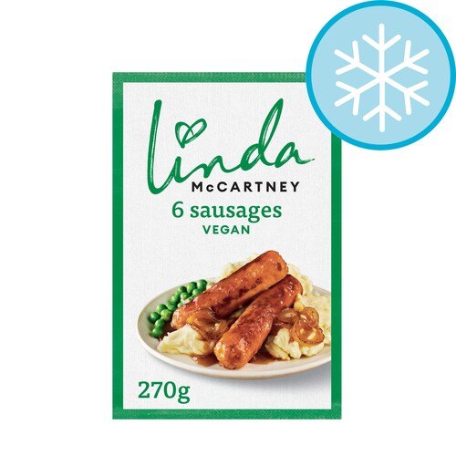 Linda McCartney 6 Vegetarian Sausages 300g pack