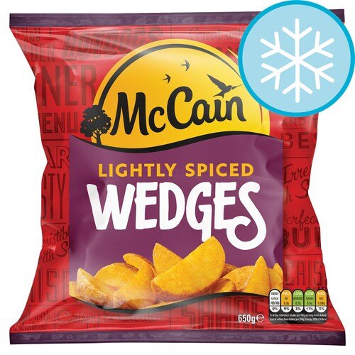 McCain Lightly Spiced Wedges 750g pack