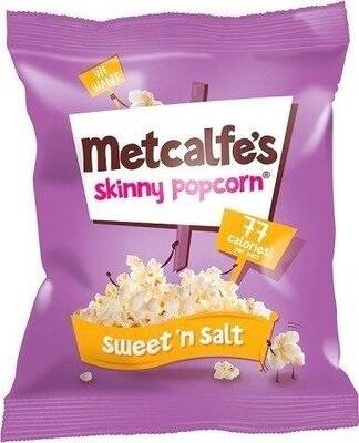 Metcalfe’s Skinny Popcorn Sweet ‘N Salt 80g pack