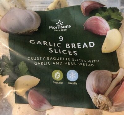 Morrisons Garlic Bread Slices 10 x 26g pack