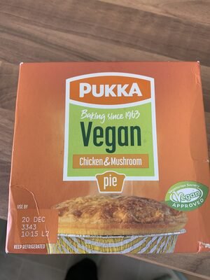 Pukka Vegan Chicken & Mushroom Pie 210g pack