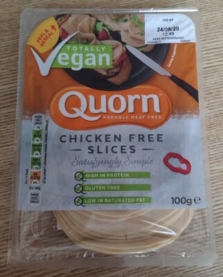 Quorn Vegan Chicken Free Slices 100g pack