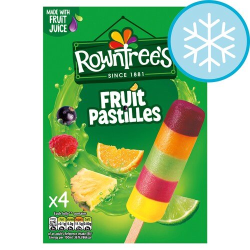 Rowntrees Fruit Pastilles Lollies 4 x 65ml pack