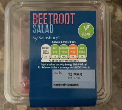 Sainsbury’s Beetroot Salad 250g pack