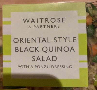 Waitrose Oriental black quinoa salad 180g pack