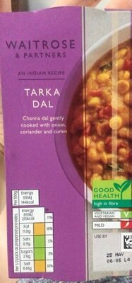 Waitrose tarka dal 300g pack