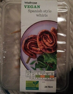 Waitrose Vegan Spanish Style Whirls 300g pack
